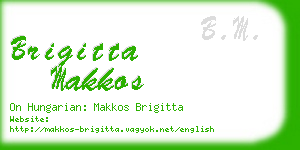 brigitta makkos business card